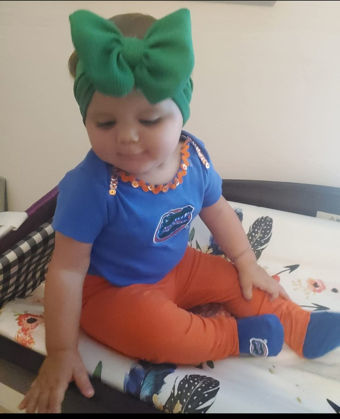 Green Liverpool Sincerely, Amelia Headband with Bow